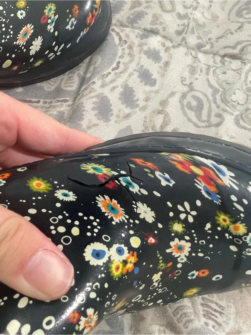 Sperry Floral Boots *Please Read Description*
